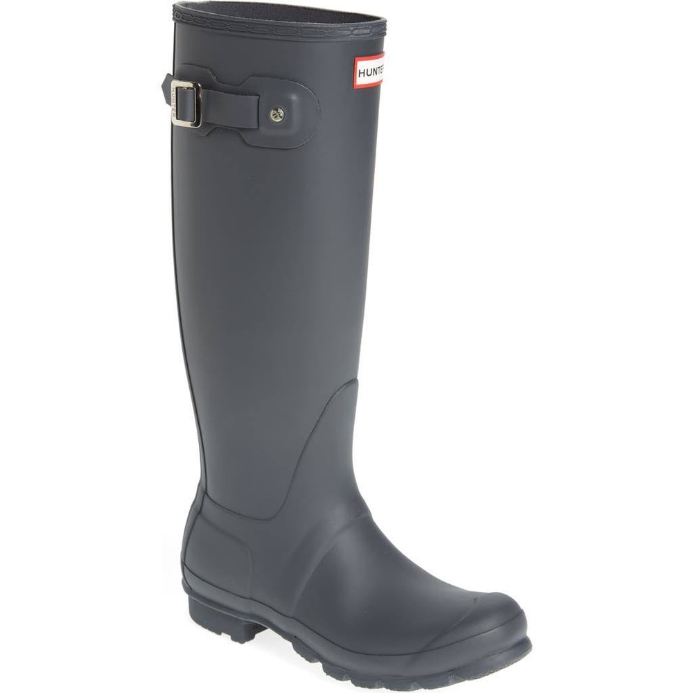 Hunter Original Tall Rain Boot Dark Slate Size 8 New in Box!
